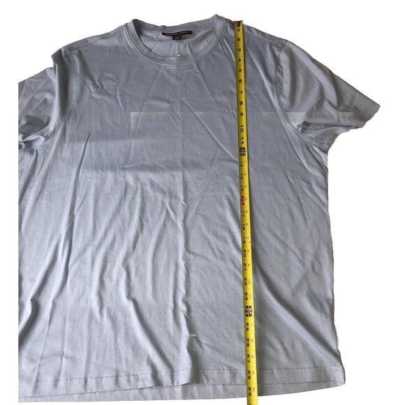Michael Kors Mens Crew Neck T-Shirt Pale Blue Size XL NWT - Picture 6 of 13